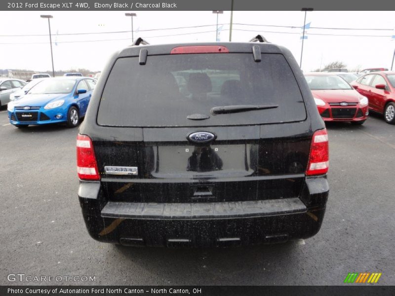 Ebony Black / Charcoal Black 2012 Ford Escape XLT 4WD