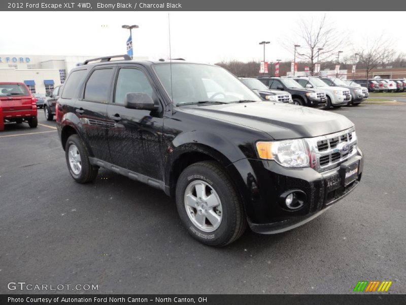 Ebony Black / Charcoal Black 2012 Ford Escape XLT 4WD