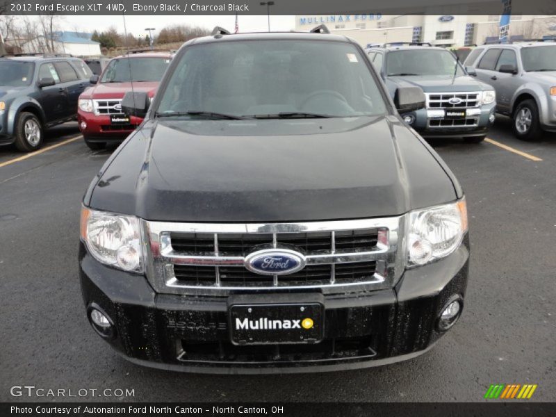 Ebony Black / Charcoal Black 2012 Ford Escape XLT 4WD