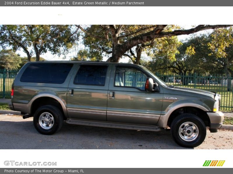 Estate Green Metallic / Medium Parchment 2004 Ford Excursion Eddie Bauer 4x4