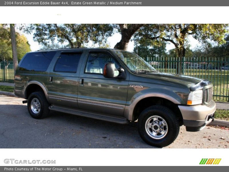 Estate Green Metallic / Medium Parchment 2004 Ford Excursion Eddie Bauer 4x4