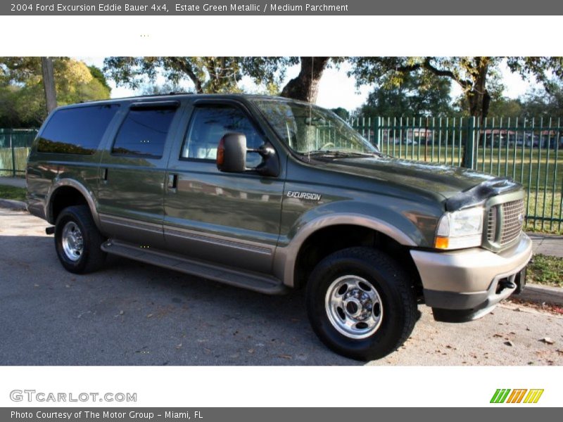 Estate Green Metallic / Medium Parchment 2004 Ford Excursion Eddie Bauer 4x4