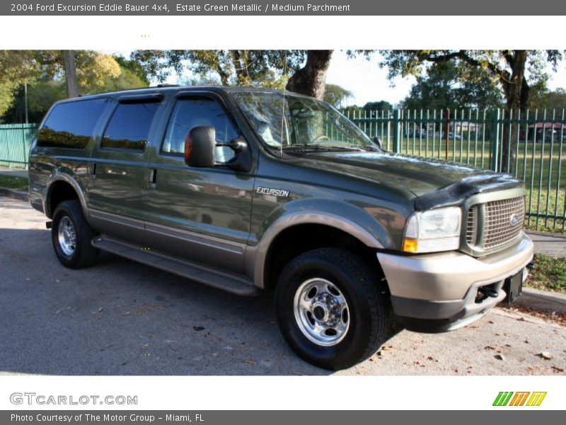 Estate Green Metallic / Medium Parchment 2004 Ford Excursion Eddie Bauer 4x4