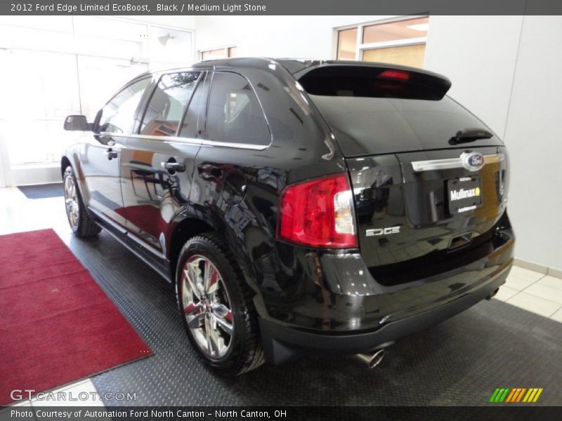 Black / Medium Light Stone 2012 Ford Edge Limited EcoBoost