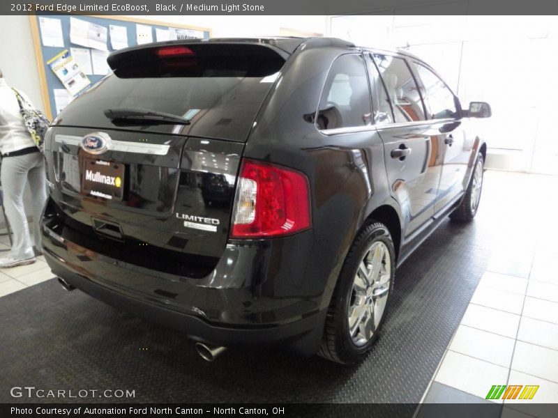 Black / Medium Light Stone 2012 Ford Edge Limited EcoBoost