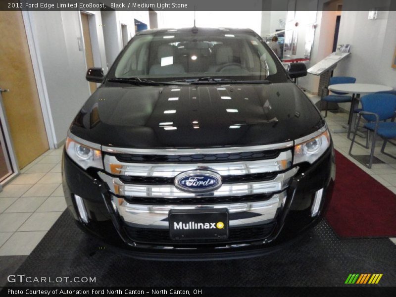 Black / Medium Light Stone 2012 Ford Edge Limited EcoBoost