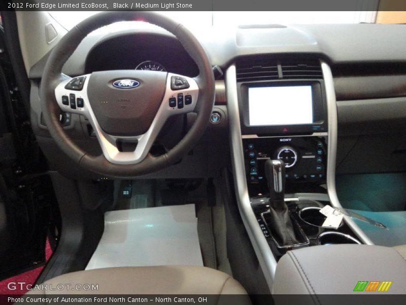 Black / Medium Light Stone 2012 Ford Edge Limited EcoBoost