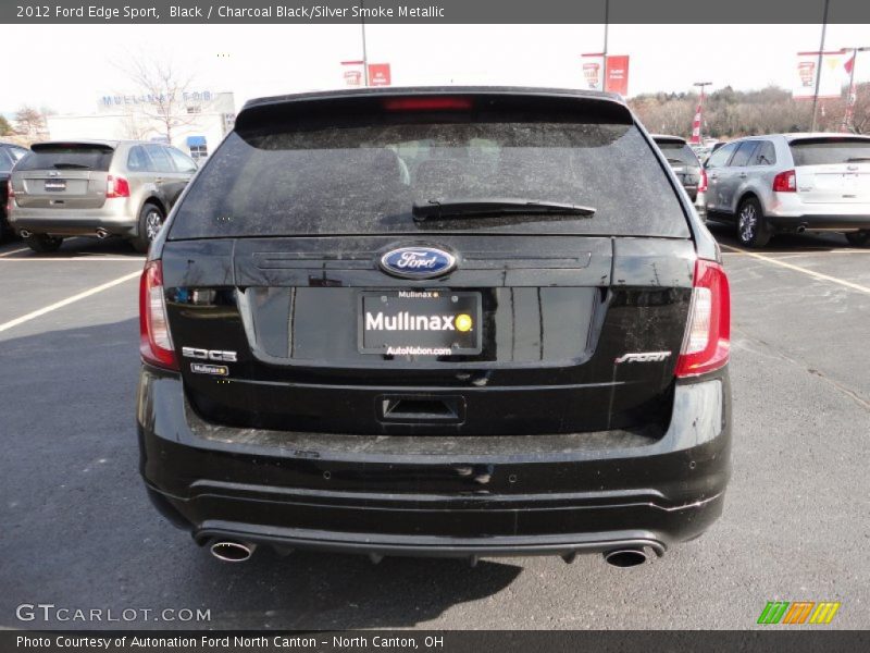 Black / Charcoal Black/Silver Smoke Metallic 2012 Ford Edge Sport