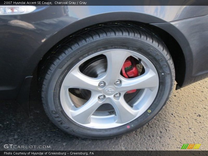 Charcoal Gray / Gray 2007 Hyundai Accent SE Coupe