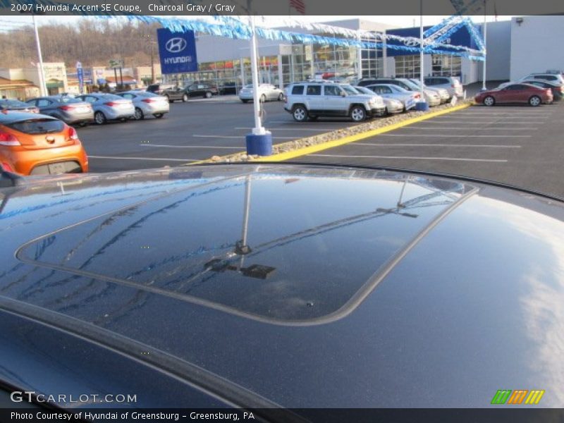 Charcoal Gray / Gray 2007 Hyundai Accent SE Coupe