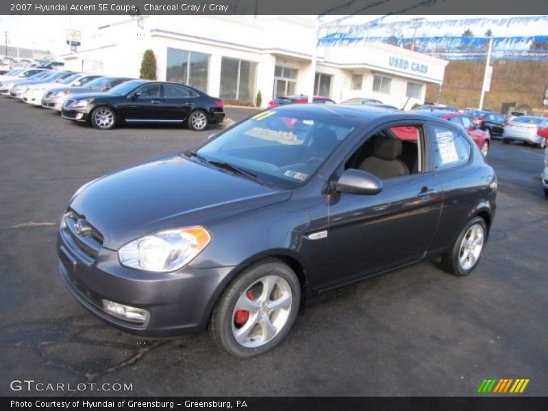Charcoal Gray / Gray 2007 Hyundai Accent SE Coupe