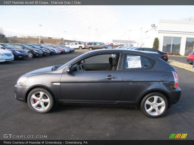 Charcoal Gray / Gray 2007 Hyundai Accent SE Coupe