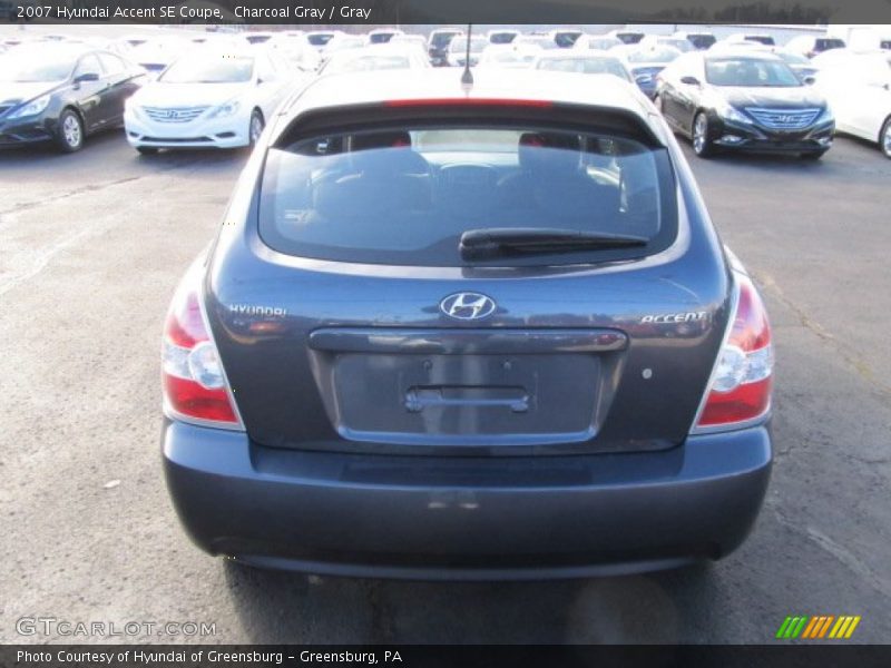Charcoal Gray / Gray 2007 Hyundai Accent SE Coupe