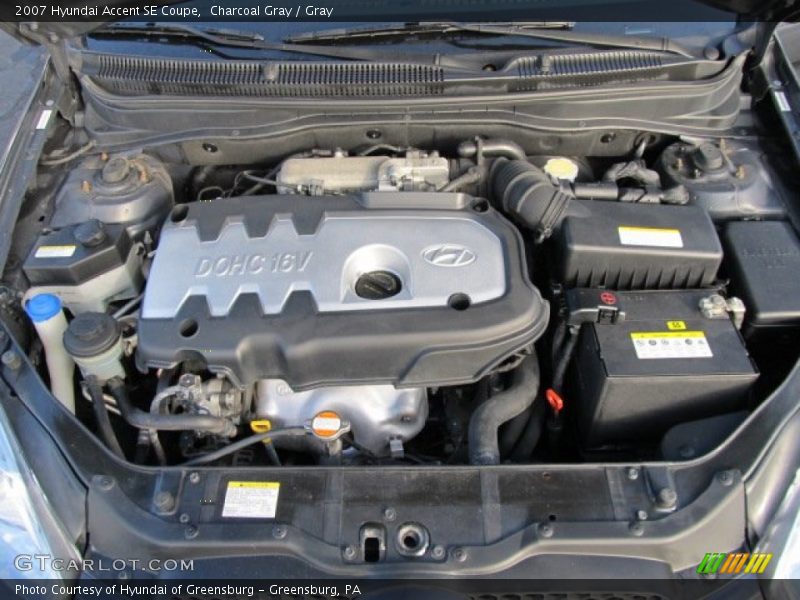 Charcoal Gray / Gray 2007 Hyundai Accent SE Coupe