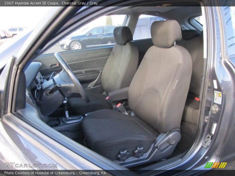 Charcoal Gray / Gray 2007 Hyundai Accent SE Coupe