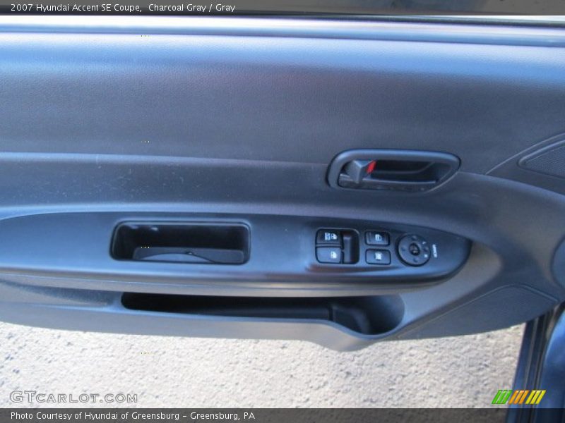 Charcoal Gray / Gray 2007 Hyundai Accent SE Coupe