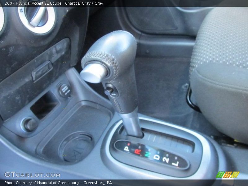 Charcoal Gray / Gray 2007 Hyundai Accent SE Coupe