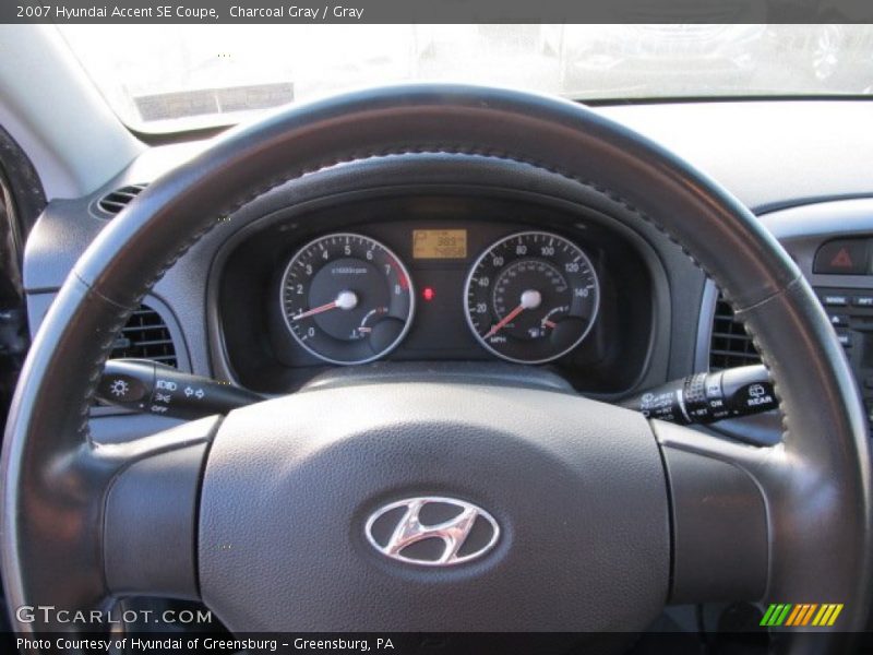 Charcoal Gray / Gray 2007 Hyundai Accent SE Coupe
