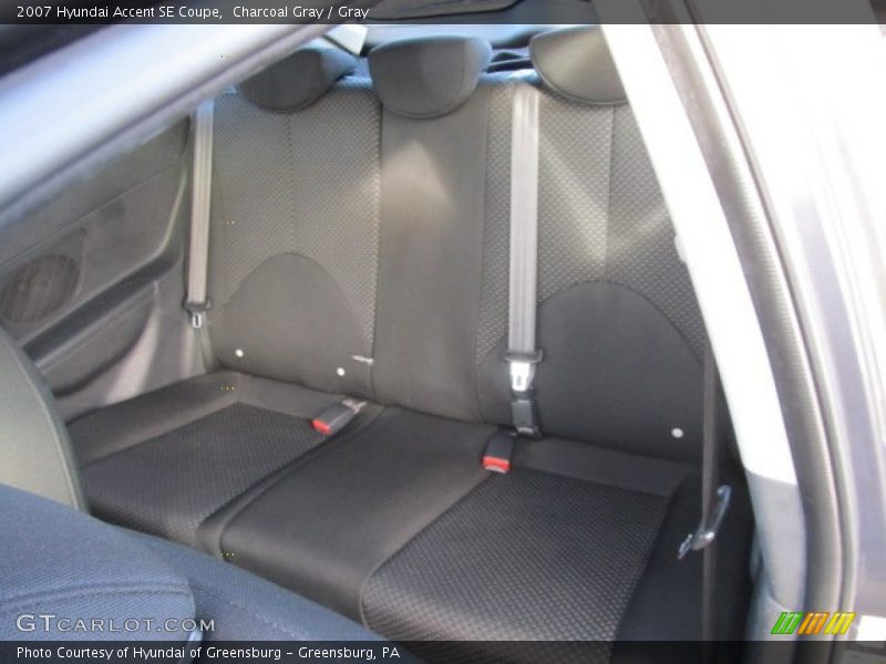 Charcoal Gray / Gray 2007 Hyundai Accent SE Coupe
