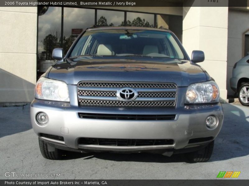 Bluestone Metallic / Ivory Beige 2006 Toyota Highlander Hybrid Limited