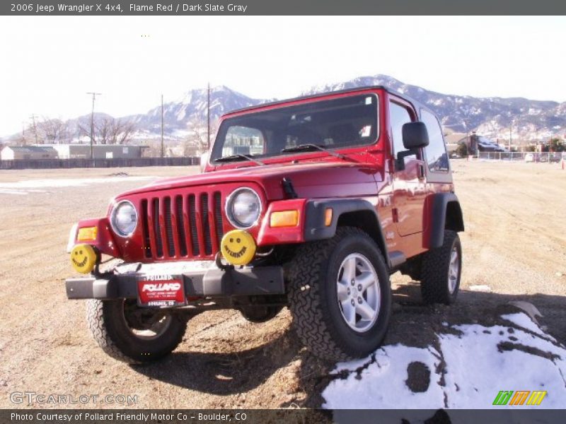 Flame Red / Dark Slate Gray 2006 Jeep Wrangler X 4x4