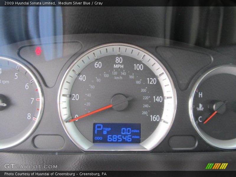 Medium Silver Blue / Gray 2009 Hyundai Sonata Limited