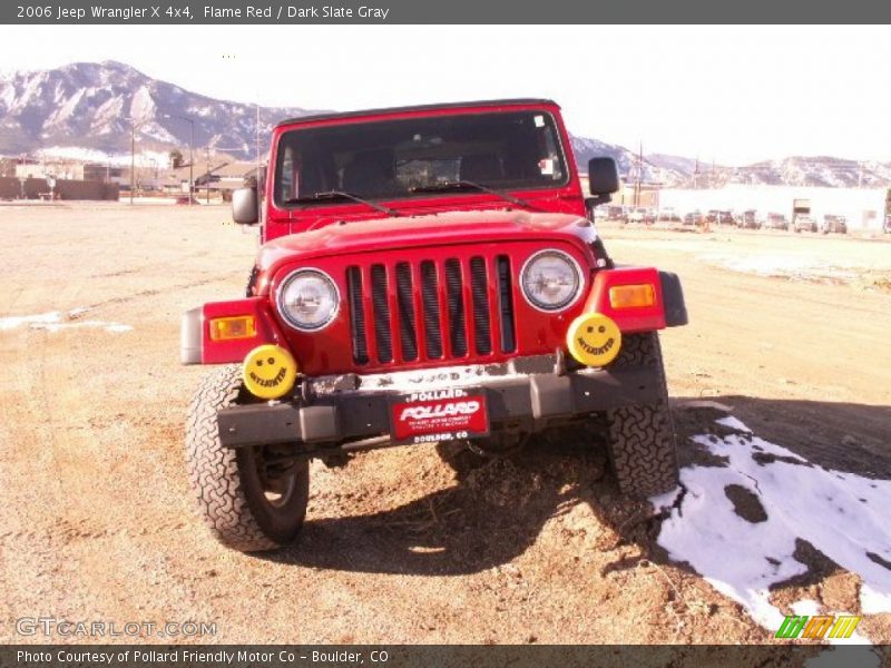 Flame Red / Dark Slate Gray 2006 Jeep Wrangler X 4x4