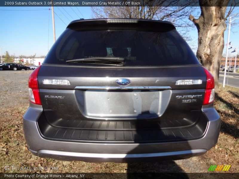 Diamond Gray Metallic / Off Black 2009 Subaru Outback 3.0R Limited Wagon