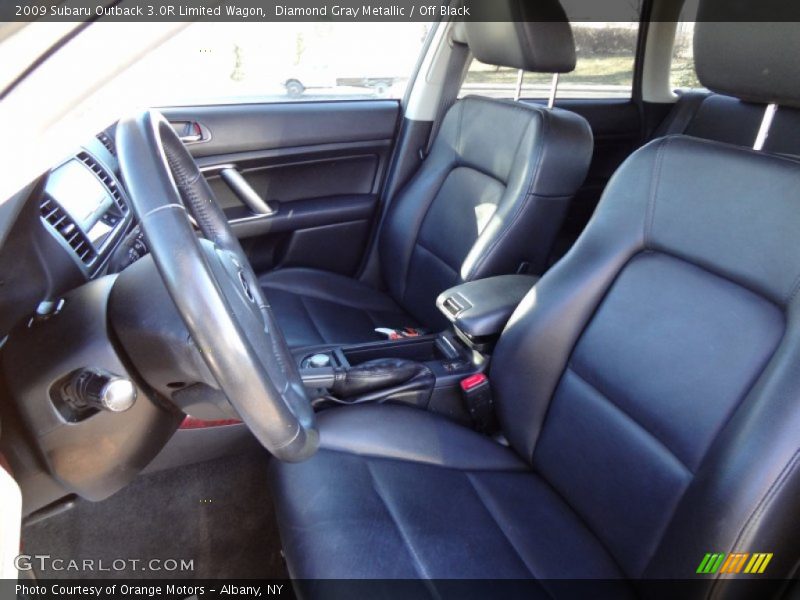Diamond Gray Metallic / Off Black 2009 Subaru Outback 3.0R Limited Wagon
