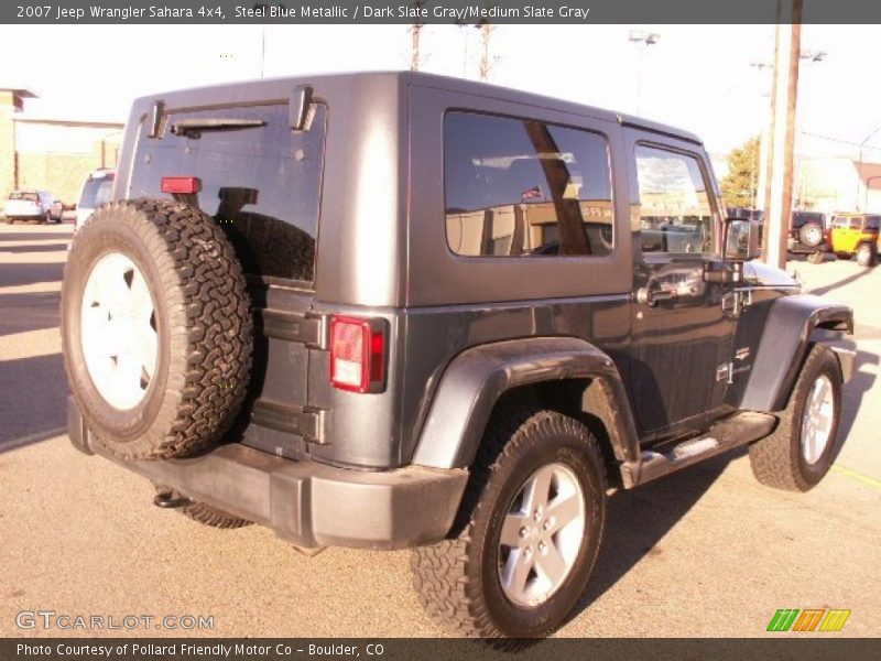 Steel Blue Metallic / Dark Slate Gray/Medium Slate Gray 2007 Jeep Wrangler Sahara 4x4