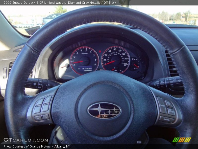 Diamond Gray Metallic / Off Black 2009 Subaru Outback 3.0R Limited Wagon