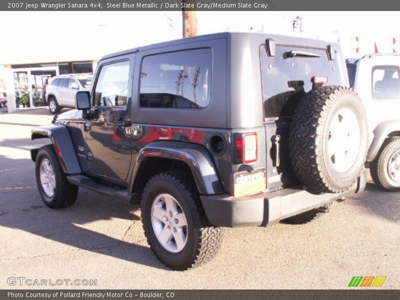 Steel Blue Metallic / Dark Slate Gray/Medium Slate Gray 2007 Jeep Wrangler Sahara 4x4