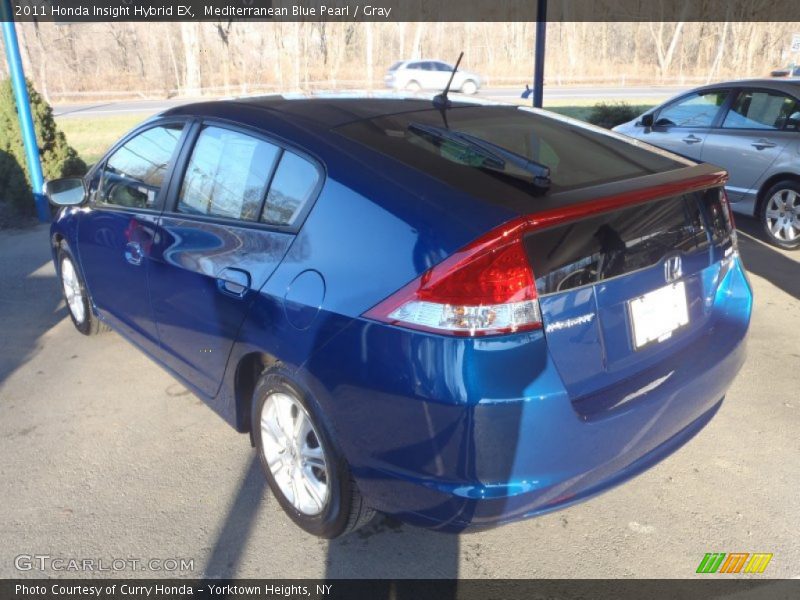 Mediterranean Blue Pearl / Gray 2011 Honda Insight Hybrid EX