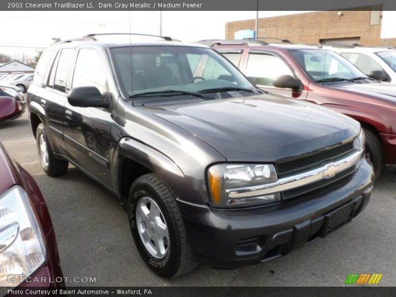 Dark Gray Metallic / Medium Pewter 2003 Chevrolet TrailBlazer LS