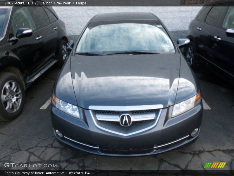 Carbon Gray Pearl / Taupe 2007 Acura TL 3.2