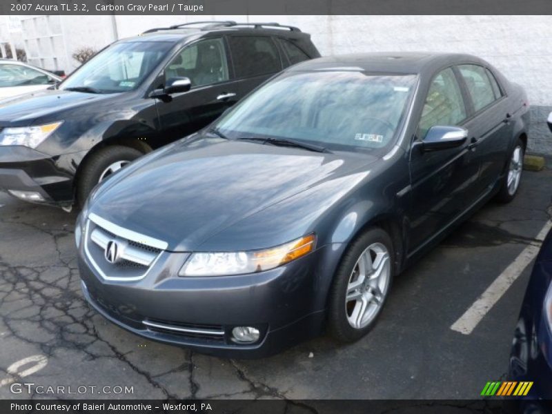 Carbon Gray Pearl / Taupe 2007 Acura TL 3.2