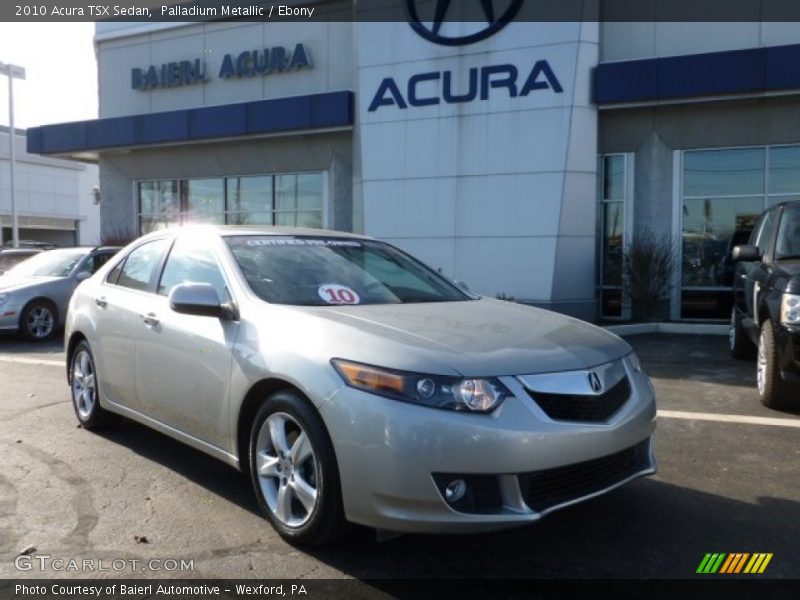 Palladium Metallic / Ebony 2010 Acura TSX Sedan