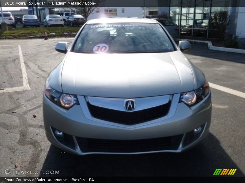 Palladium Metallic / Ebony 2010 Acura TSX Sedan