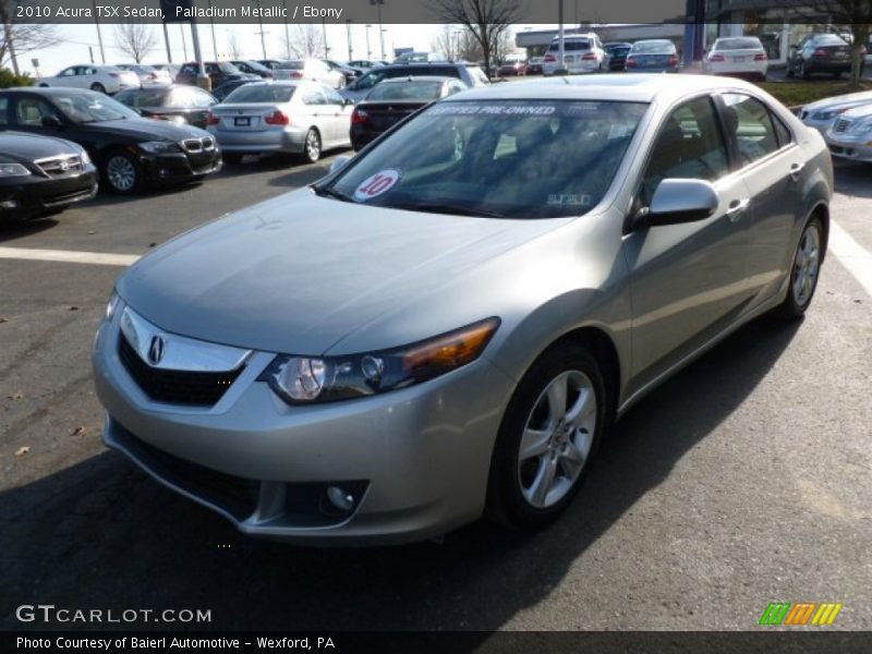 Palladium Metallic / Ebony 2010 Acura TSX Sedan