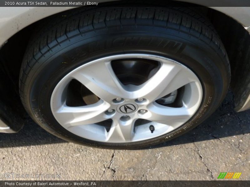 Palladium Metallic / Ebony 2010 Acura TSX Sedan