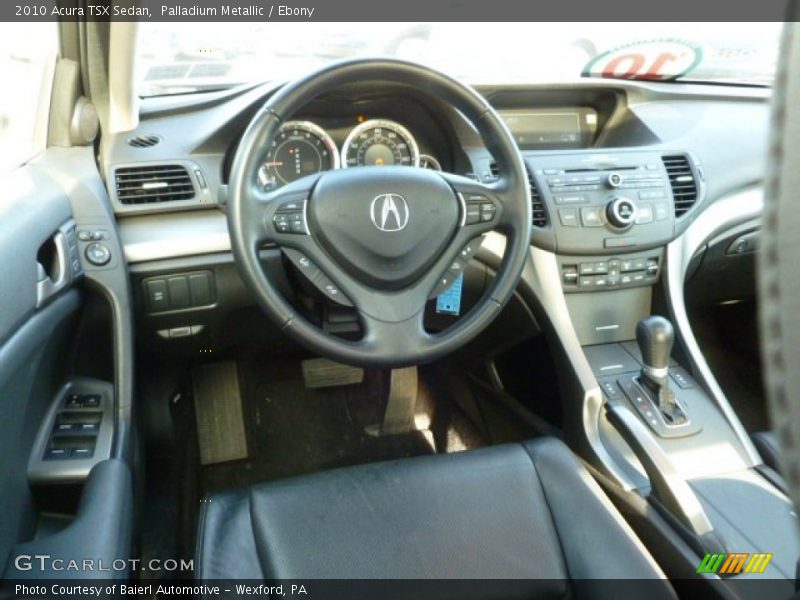 Palladium Metallic / Ebony 2010 Acura TSX Sedan
