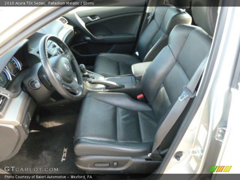 Palladium Metallic / Ebony 2010 Acura TSX Sedan