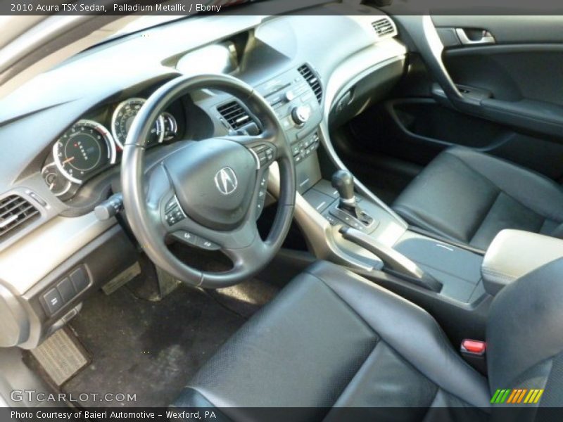 Palladium Metallic / Ebony 2010 Acura TSX Sedan