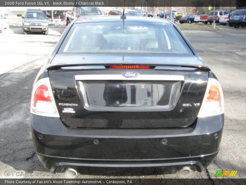 Black Ebony / Charcoal Black 2008 Ford Fusion SEL V6