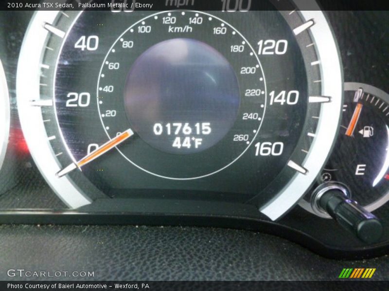 Palladium Metallic / Ebony 2010 Acura TSX Sedan