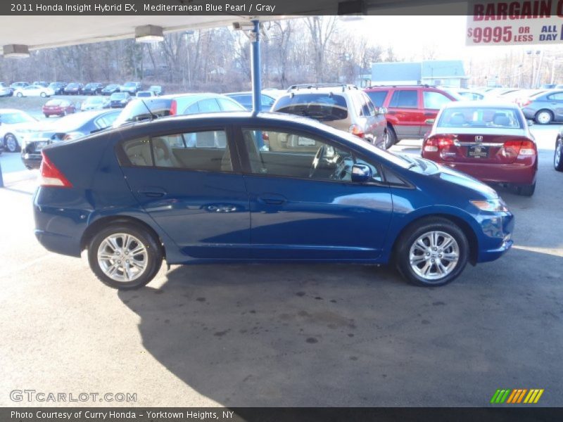 Mediterranean Blue Pearl / Gray 2011 Honda Insight Hybrid EX