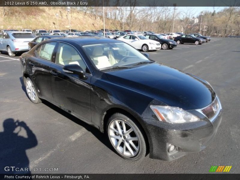 Obsidian Black / Ecru 2012 Lexus IS 250 AWD