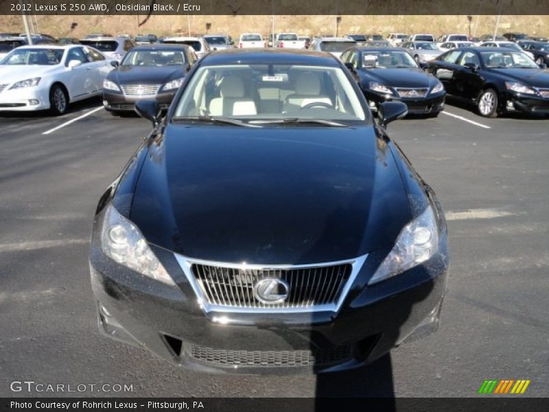 Obsidian Black / Ecru 2012 Lexus IS 250 AWD