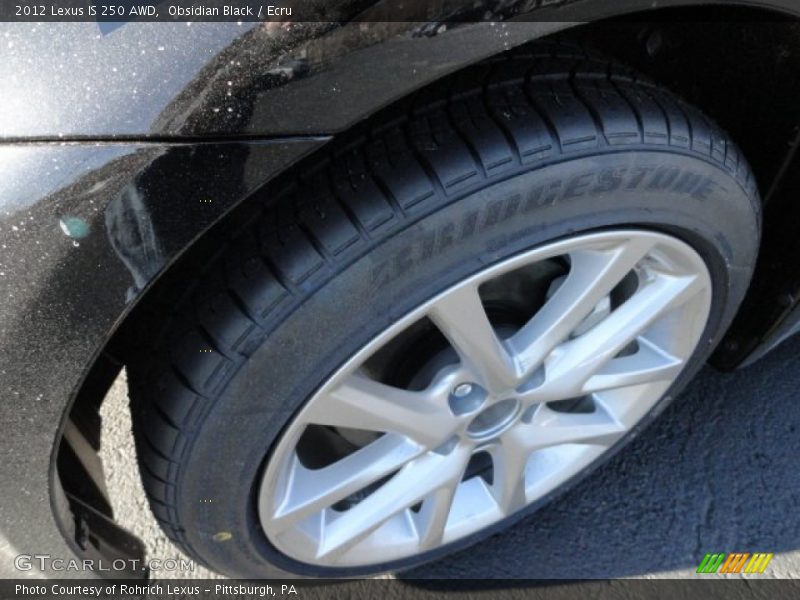 Obsidian Black / Ecru 2012 Lexus IS 250 AWD