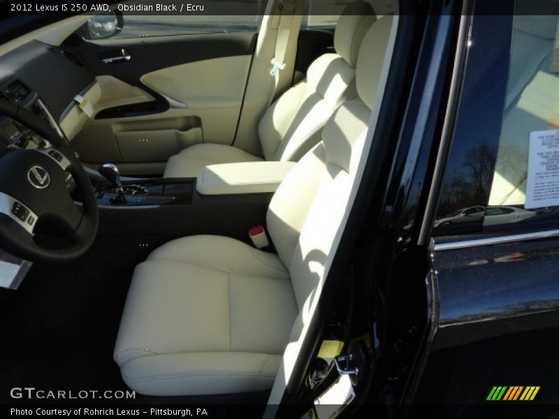 Obsidian Black / Ecru 2012 Lexus IS 250 AWD